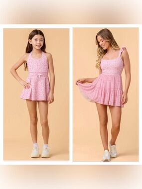 Blogilates Mommy & Me Game Set Match
Dress Set Two Pink Floral Print Ballerina